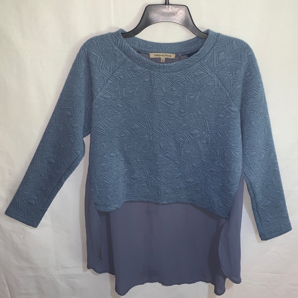 Foreign Exchange Crop Sweater